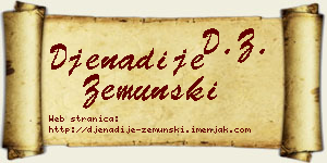 Đenadije Zemunski vizit kartica
